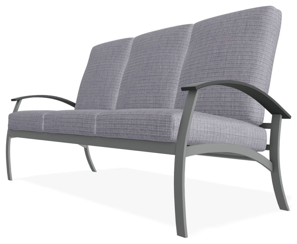 Belle Isle Cushion 3-Seat Outdoor Sofa, Proven Ash/Graphite
