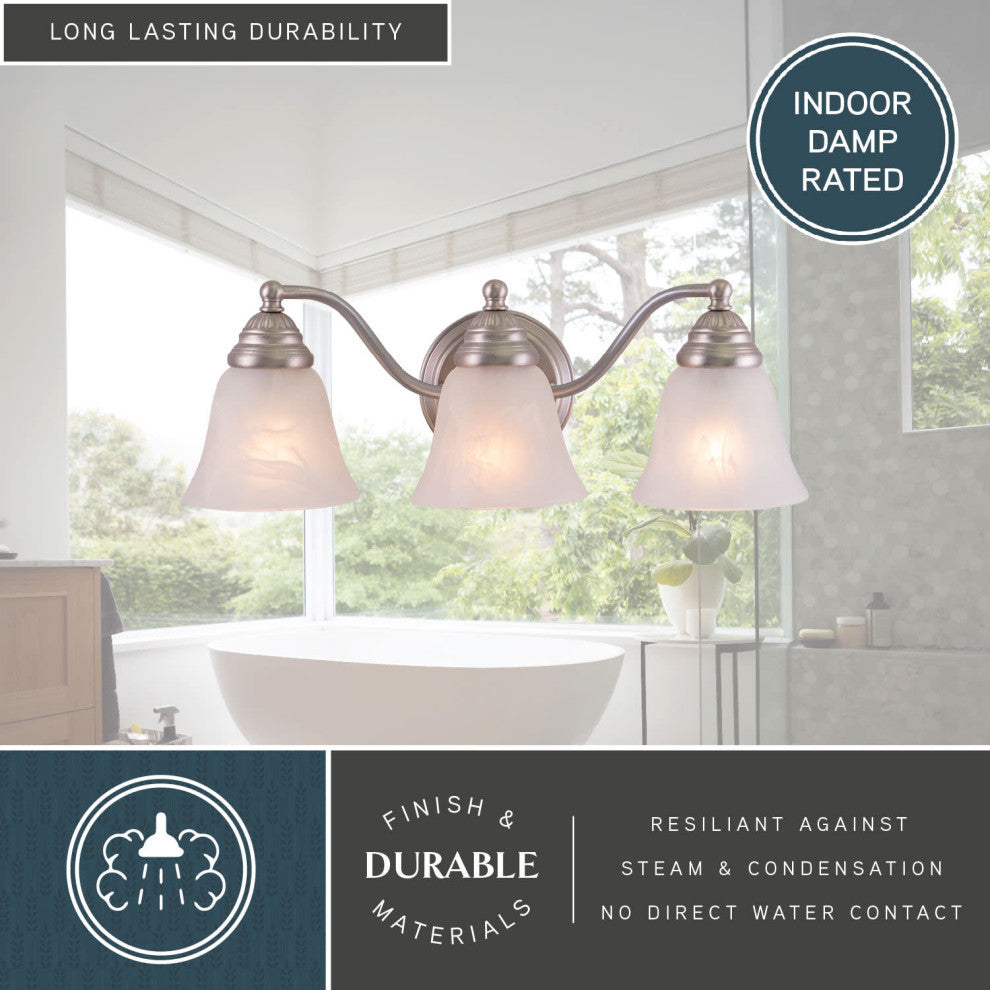 Standford 3-Light Vanity Brushed Nickel