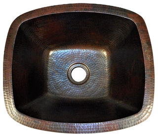 Rectangular Farmhouse Copper Kitchen Bar Prep Sink