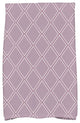 Diamond Dots Holiday Geometric Print Kitchen Towel, Lavender
