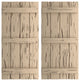 Rustic 4 Board Joined B-N-B Faux Wood Shutters, Pecky Cypress, 22x86"