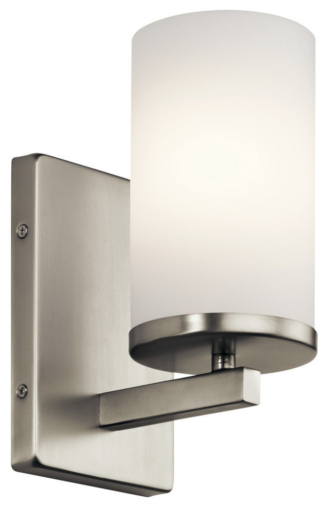 Crosby Wall Sconce 1-Light, Brushed Nickel