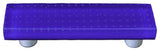 Art Glass Rectangle Pull, Black Post, Bubbles Deep Cobalt Blue