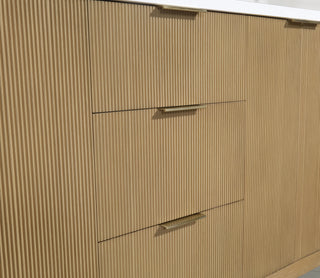 Ari Kitchen and Bath Calamigo 60" Freestanding Bathroom Vanity Oak