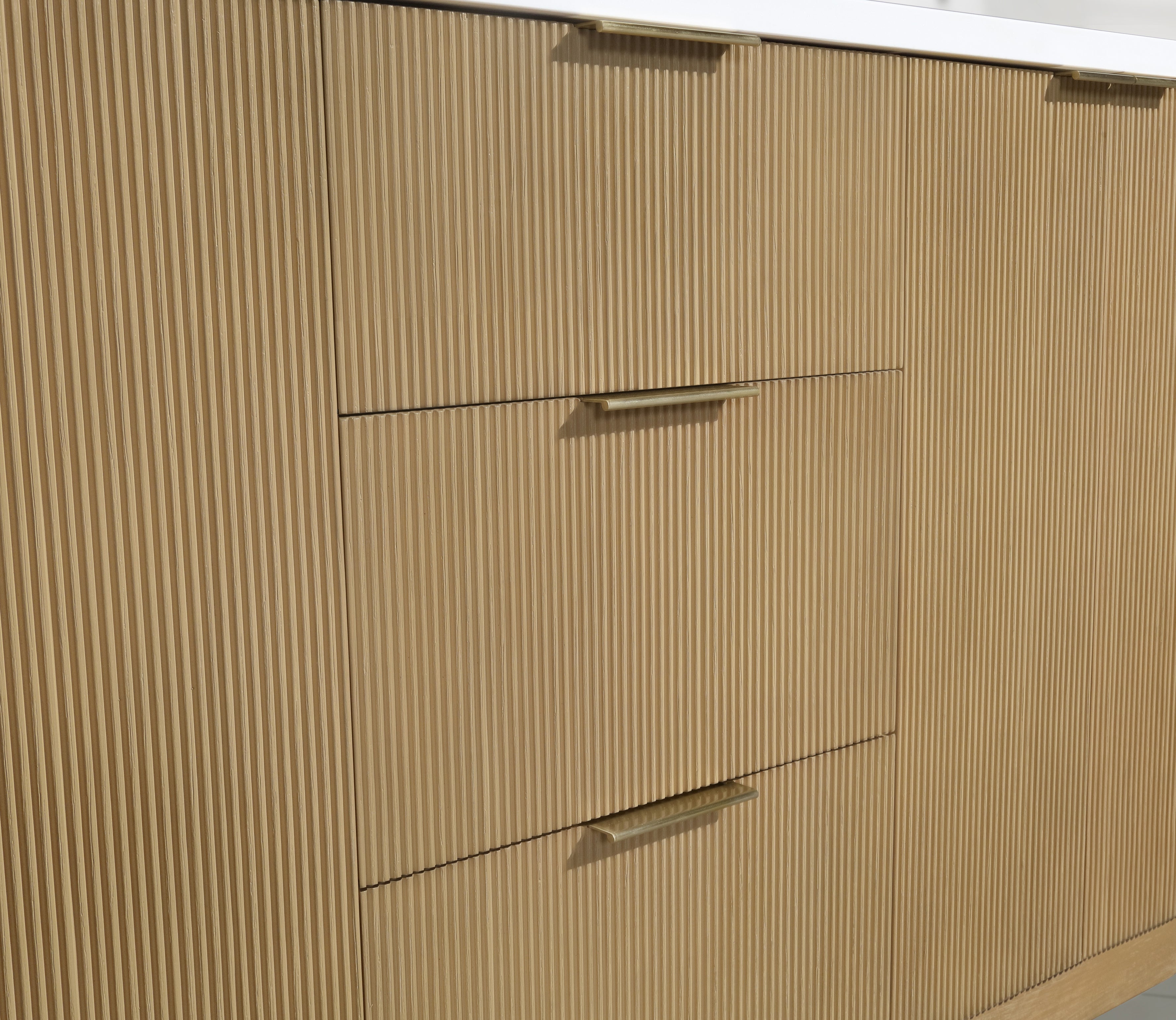 Ari Kitchen and Bath Calamigo 60" Freestanding Bathroom Vanity Oak