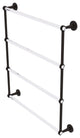 Clearview 4 Tier 30" Ladder Towel Bar with Groovy Accents, Oil Rubbed Bronze