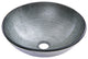 VIGO Giovanni 17"L x 17"W x 6"H Glass Round Vessel Bathroom Sink, Simply Silver