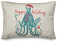 Holiday Octopus 14x20 Spun Poly Pillow