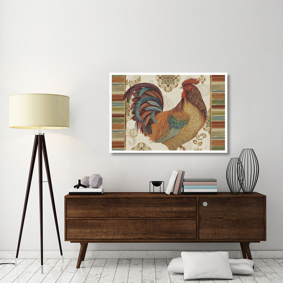 "Rooster Rainbow IVA" Digital Paper Print by Daphne Brissonnet, 50"x34"