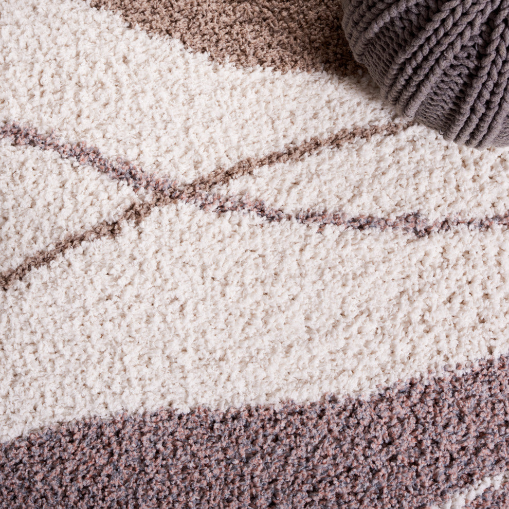 Safavieh Himalaya Collection CLC108E Rug, Taupe/Blue, 5'3" X 7'6"