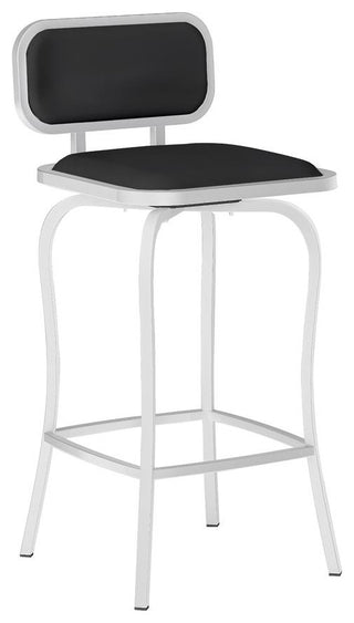 Modern Swivel Counter Stool, Black