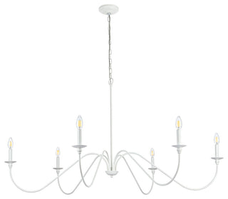 Living District Rohan 54" Chandelier in White