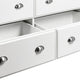 Cleary Contemporary Faux Wood 6 Drawer Double Dresser, White