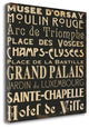 "Paris Collage V" By Pela Studio, Giclee Print on Gallery Wrap Canvas