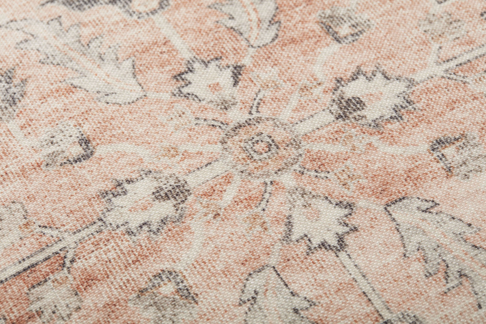 Loloi LPF0020 Blush / Multi 24"W x 24"D x 8"H Pouf