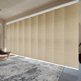 Raisa 10-Panel Track Extendable Vertical Blinds 120-218"W