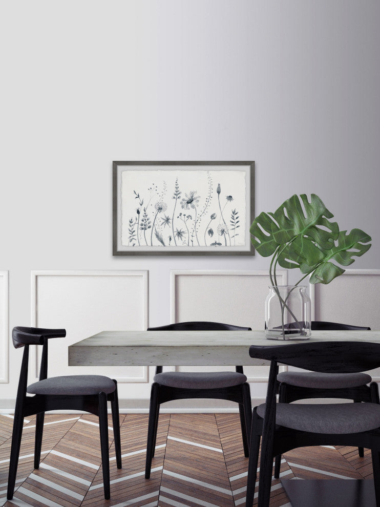 "Flower Fields" Framed Painting Print