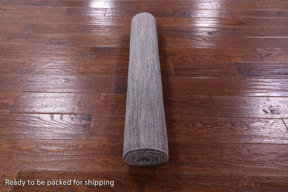 3' 0" X 4' 10" Savannah Grass Wool and Silk Handmade Rug Q11549