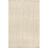 Nuloom Hand Woven Maui Chunky Loop Rug, Off White 9'6"x13'6"