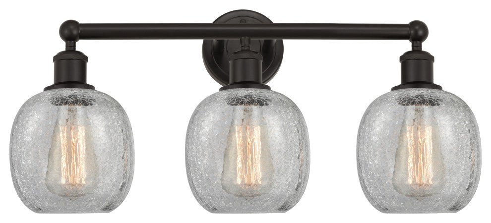 Innovations 616-3W-OB-G105 Belfast 3 Light Bath Vanity Light, Oil Rubbed Bronze