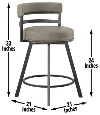 Gene Swivel Bar Stool, Counter Stool