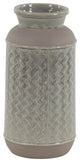 Modern 15"x7" Brown Stoneware Vase