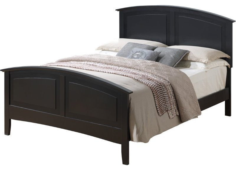 Panama Panel Bed, Black, Full