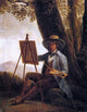 Auguste Bouchet An Artist in the Campagna, 21"x28" Wall Decal