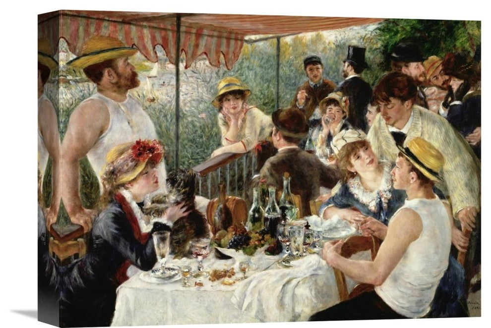 "Luncheon of the Boating Party" Canvas Giclee by Pierre-Auguste Renoir, 16"x12"