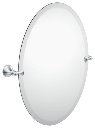 Moen DN2692CH 26" Tall Tilting Oval Mirror from the Glenshire Collection