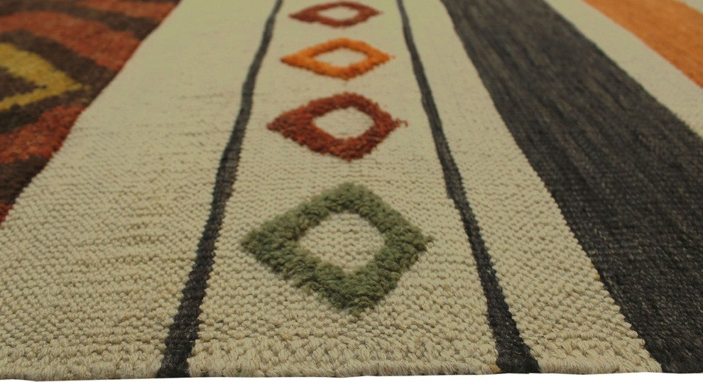 High-Low Kilim Arjun Beige Rug