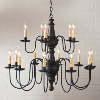 Harrison 2 Tier Chandelier, Black