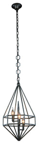 Elegant Lighting Marquis Collection Pendant, Aged Iron