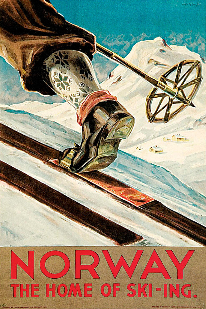 "Norway" Painting Print on Wrapped Canvas, 24"x36"