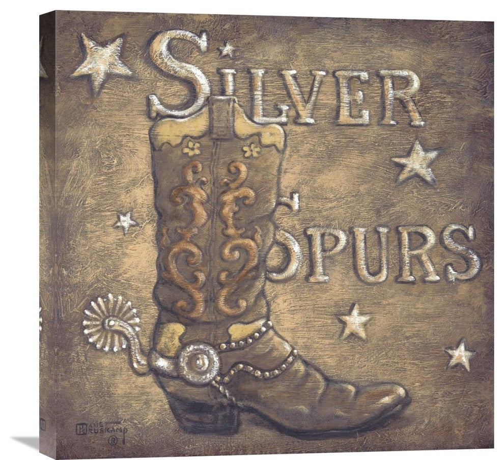 "Silver Spurs" Artwork, 24" x 24"