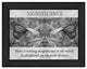 "Significance" By Trendy Decor4U, Printed Wall Art, Ready To Hang, Black Frame