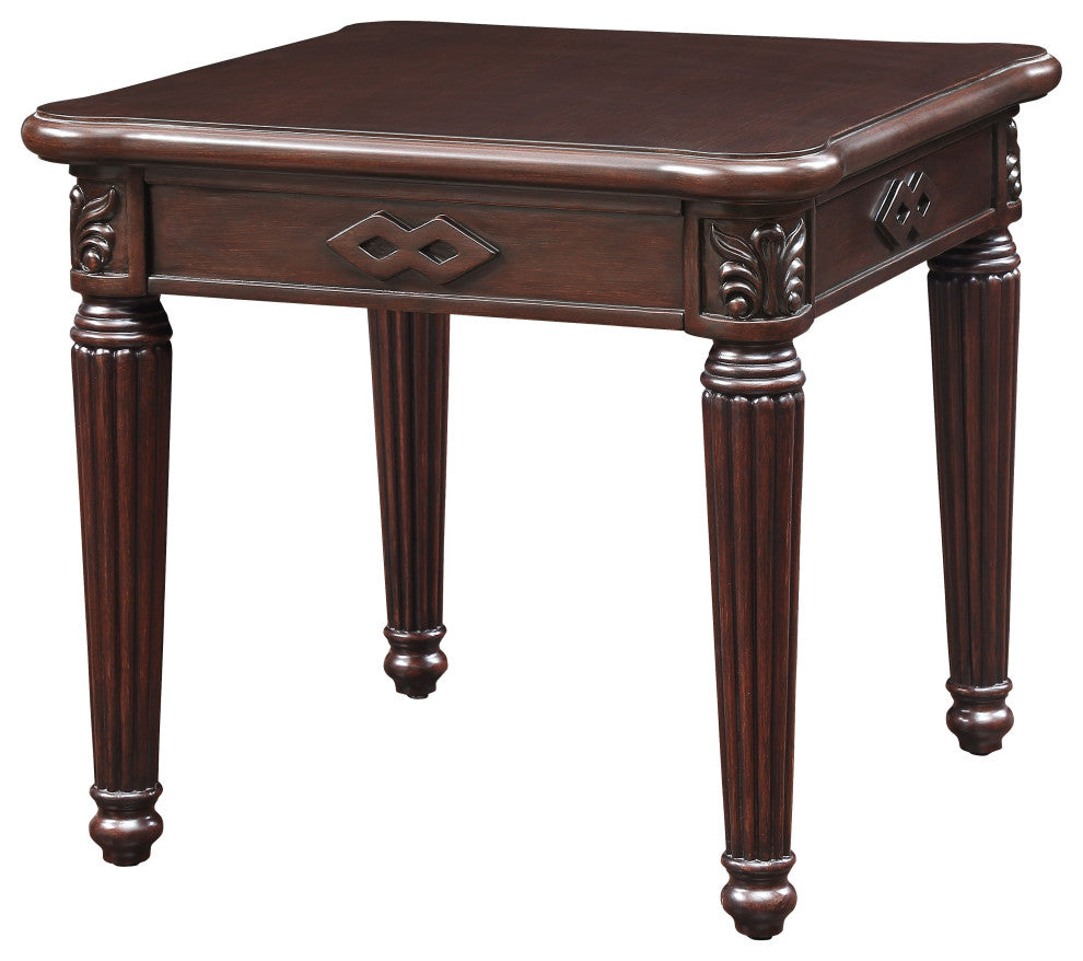 Chateau De Ville End Table, Espresso Finish
