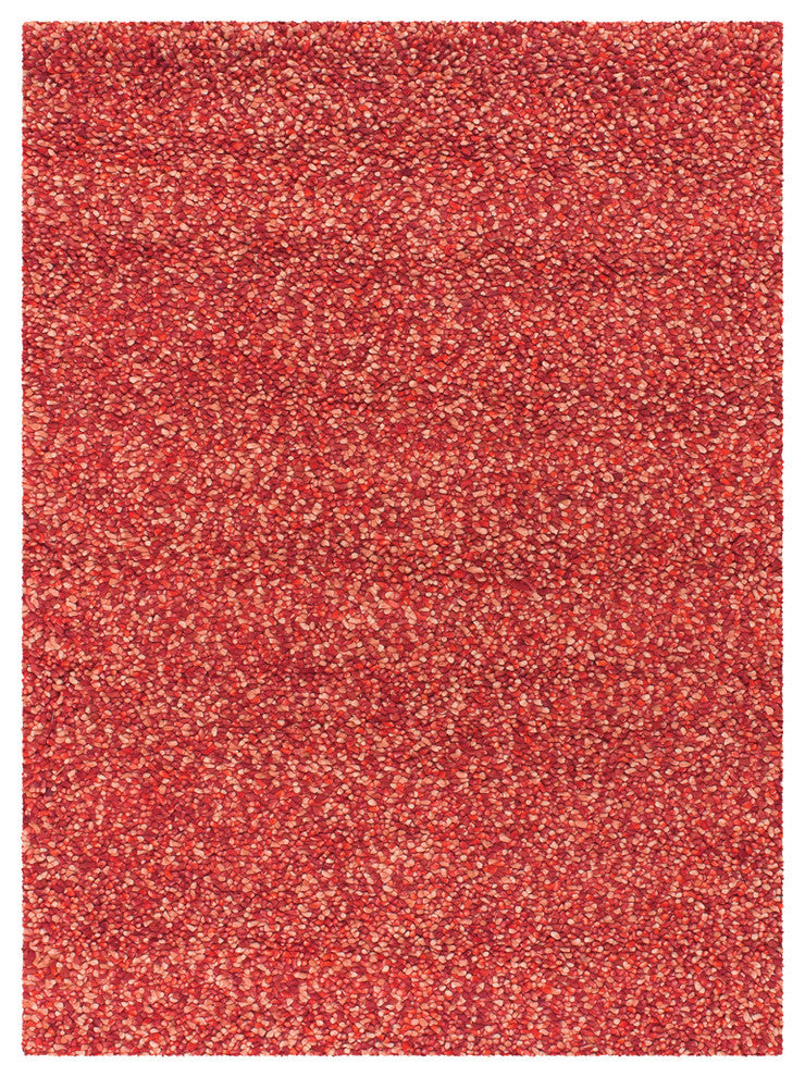 Gems Contemporary Area Rug, Red, 9''x13'' Rectangle