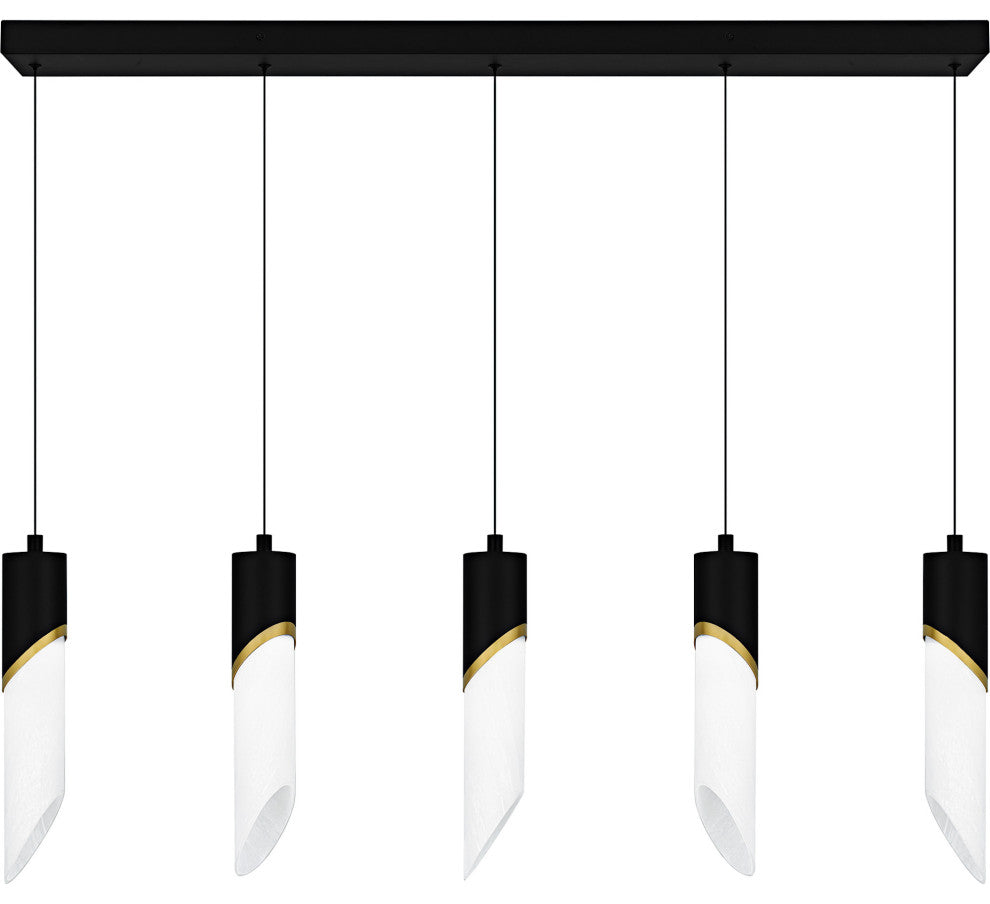 Quoizel PCAYS540 Alys 40"W LED Linear Pendant - Matte Black