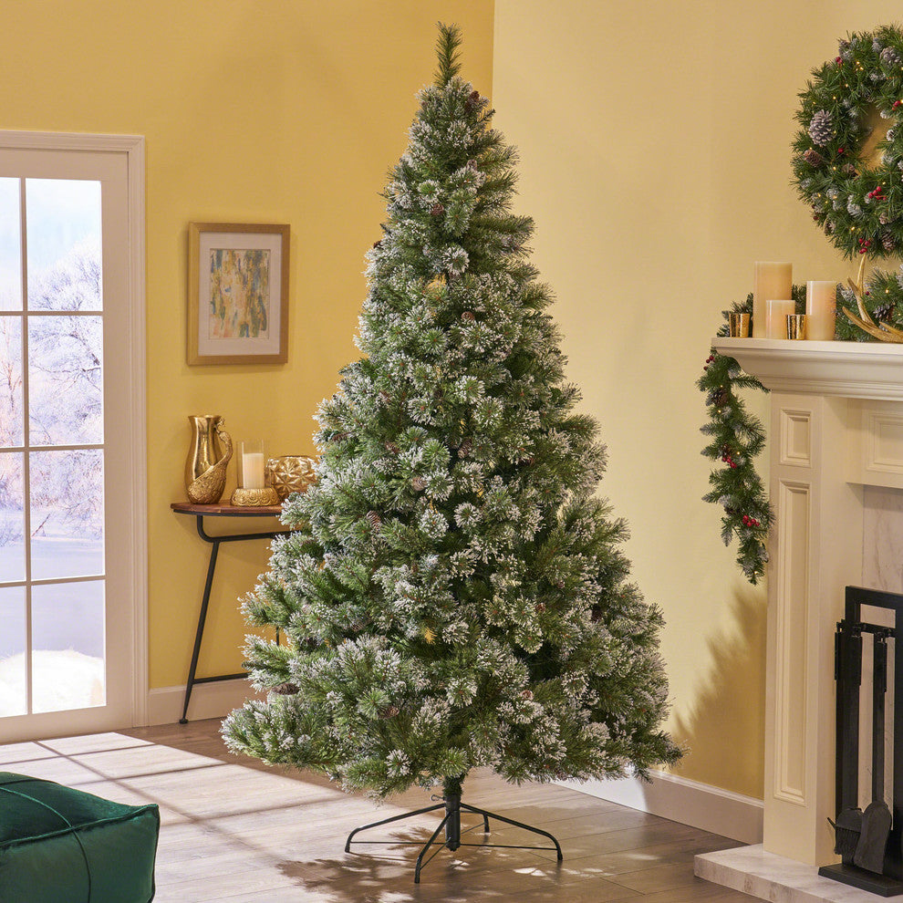 9' Mixed Spruce Artificial Christmas Tree, Unlit