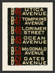 Brooklyn Bus Roll Sign I, Giclee Reproduction Artwork