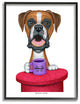 Spoiled Boxer Dog with Quote Funny Pet Humor16x20