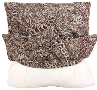 Paisley Suede 4 Piece Pillow Shell Set, Purple Ash, 20"x20"
