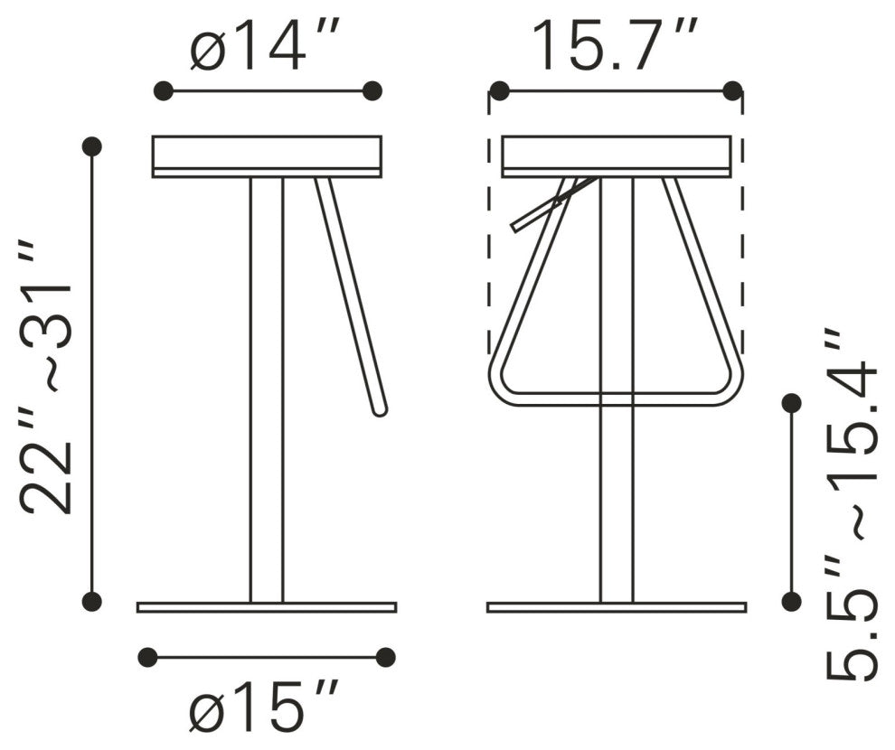 Bar Stool Chair Barstool, Faux Vinyl Leather, Steel, White, Silver, Cafe Bistro