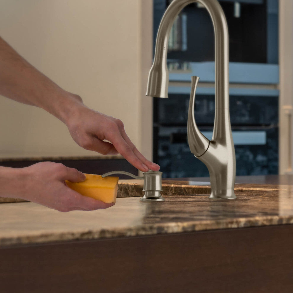 KIBI Kitchen Soap Dispenser KSD101, Brushed Nickel