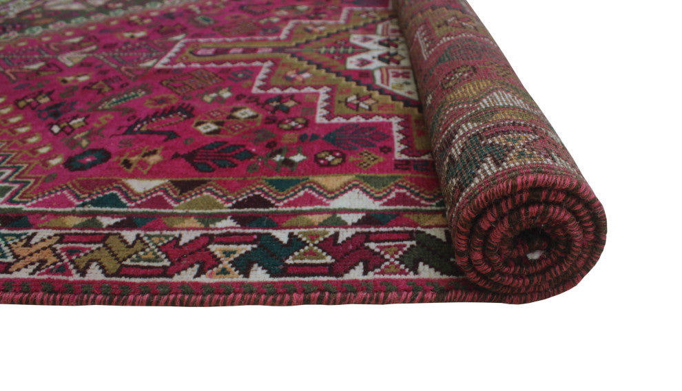 Fine Vintage Distressed Osei Pink Rug