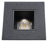 NICOR 2" Square LED Downlight With Baffle Trim, Black