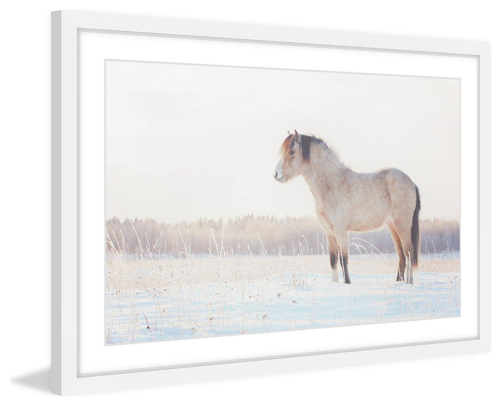 Marmont Hill, "Horse Stands Still" Framed Painting Print, 45x30