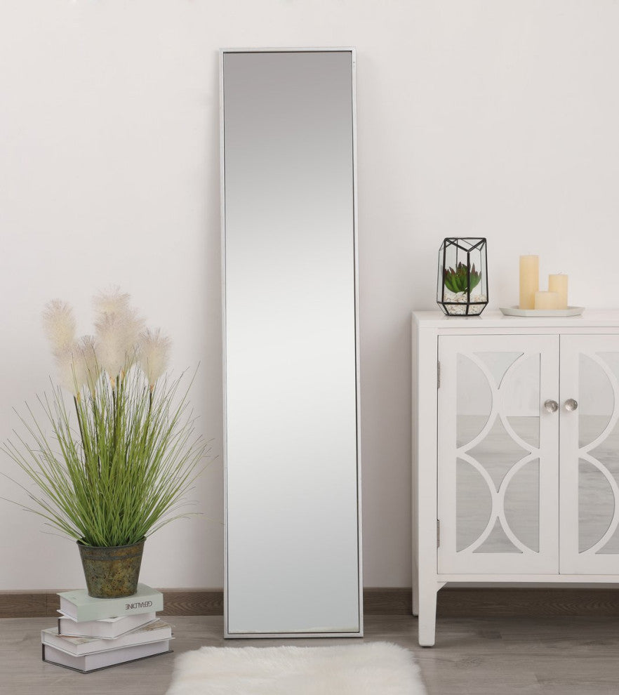 Elegant Decor MR41460S Metal Frame Rectangle Mirror, 14", Silver