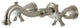 Kingston Brass KS3128NX Two-Handle Wall Mount Bathroom Faucet, Brushed Nickel